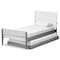 Baxton Studio Nereida Modern White and Grey-Finished Wood Twin Platform Bed 143-7869-7890 - alternate 3